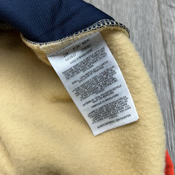 Columbia 1/2 Fleece Jacket Size Medium Mens Yellow Blue Sequoia Grove $60 - Picture 10 of 13